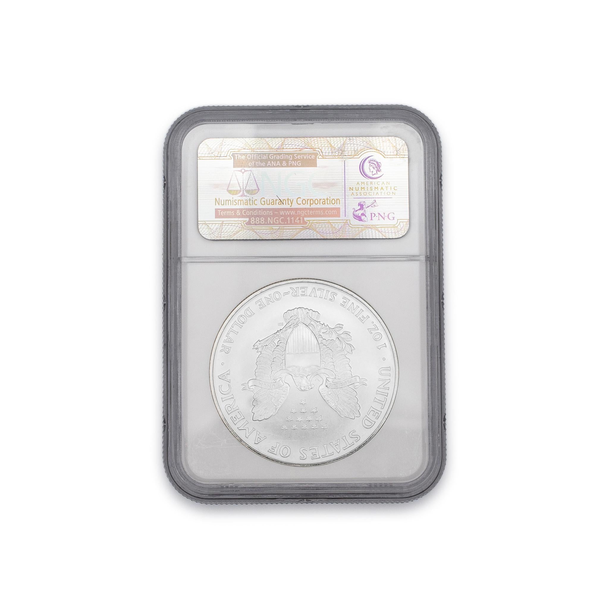 1997 NGC Certified MS 69 $1 999 Fine Silver 1 Oz American Eagle Liberty Coin