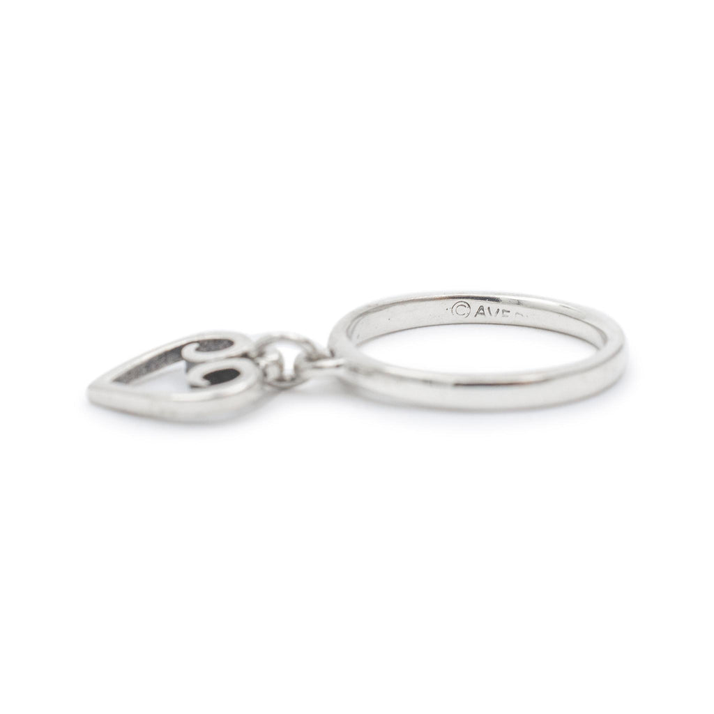 James Avery 925 Sterling Silver Delicate Mother’s Love Charm Dangle Band Ring