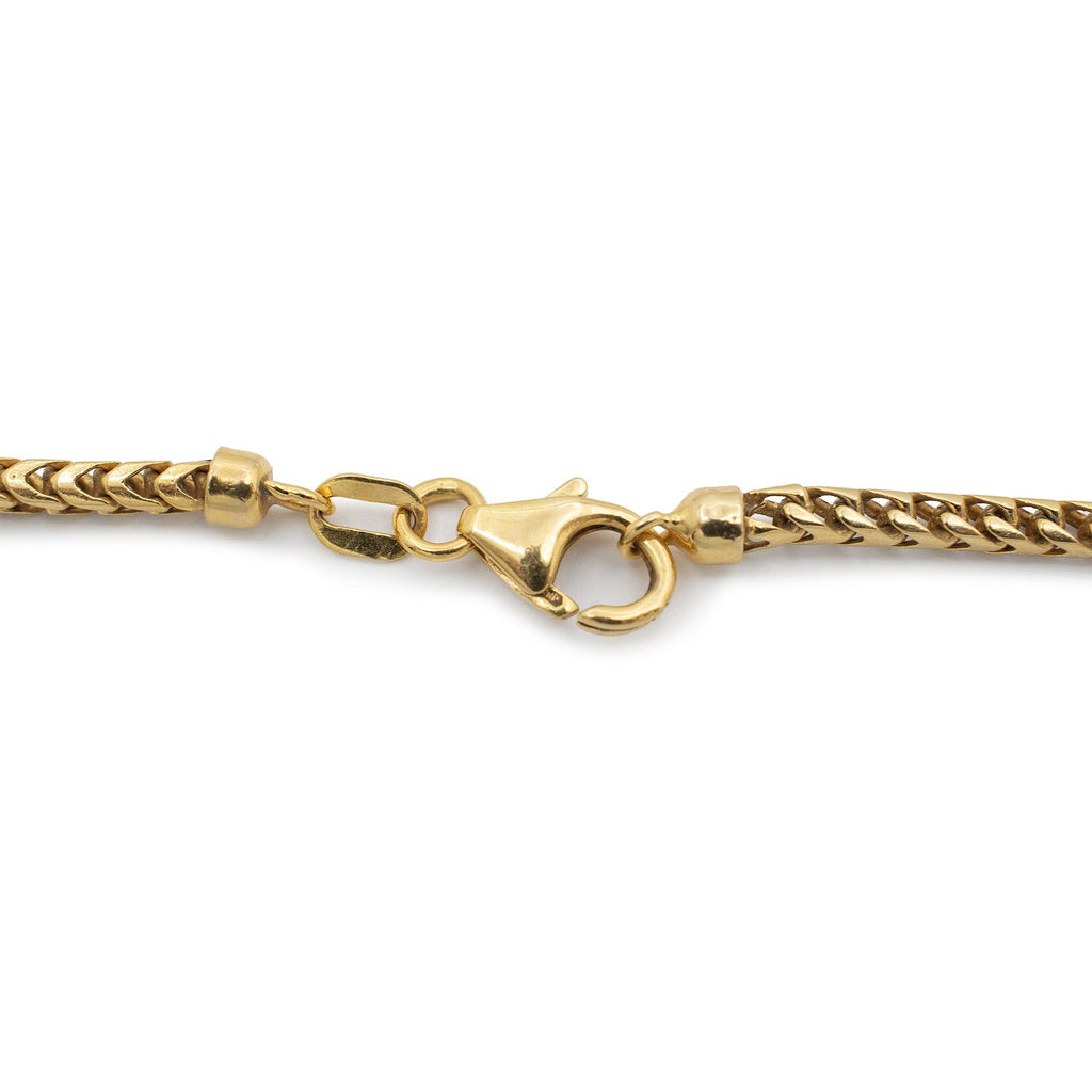 14K Yellow Gold Foxtail Link Chain 28”