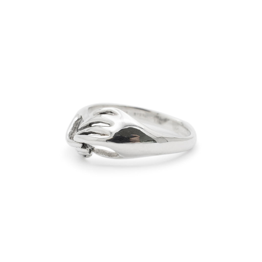 James Avery 925 Sterling Silver Holding Hand Cocktail Ring
