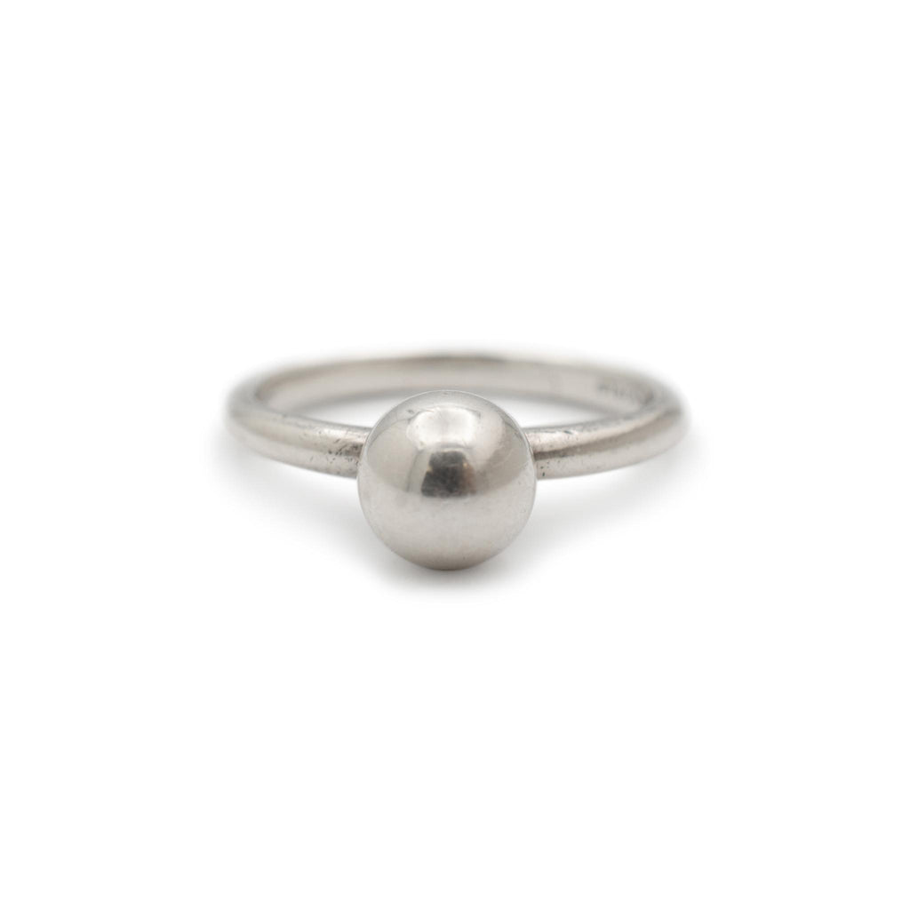 Tiffany & Co. 925 Sterling Silver Sphere Ball Cocktail Ring