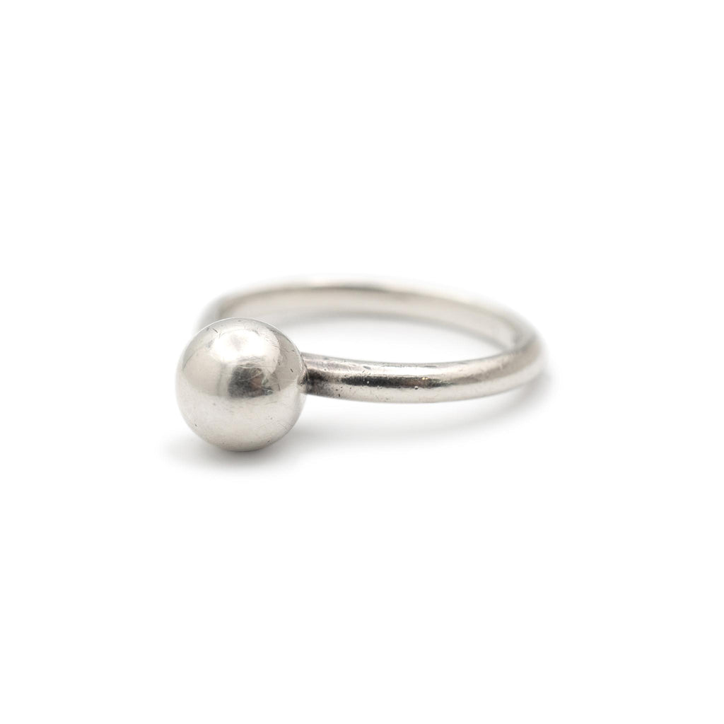 Tiffany & Co. 925 Sterling Silver Sphere Ball Cocktail Ring